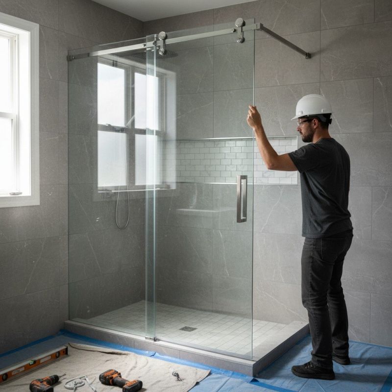 Glass Shower Door Installation in Alpharetta, GA