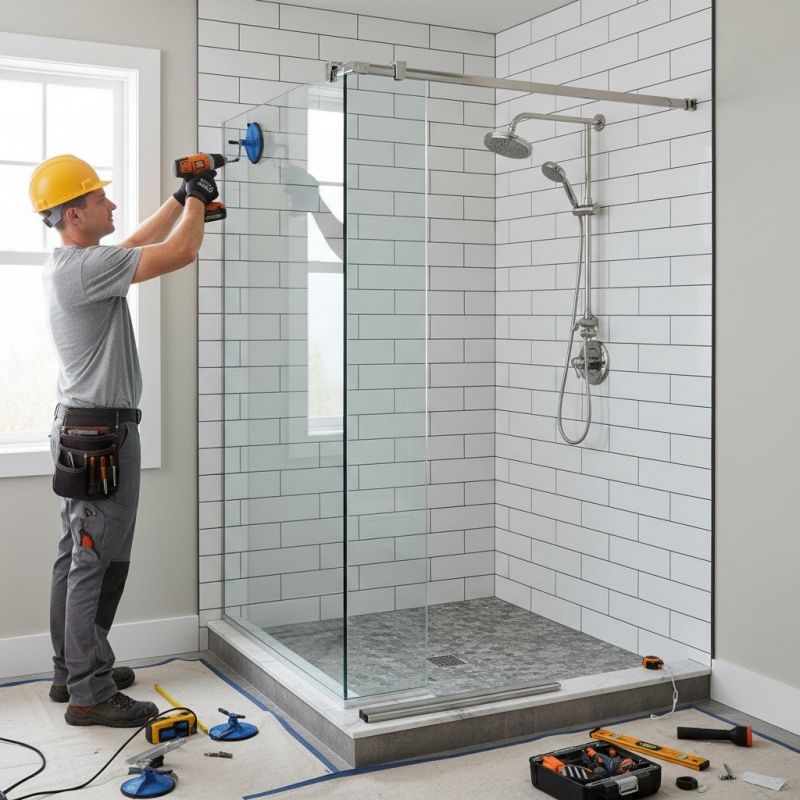 Glass Shower Door Replacement in Conroe, TX