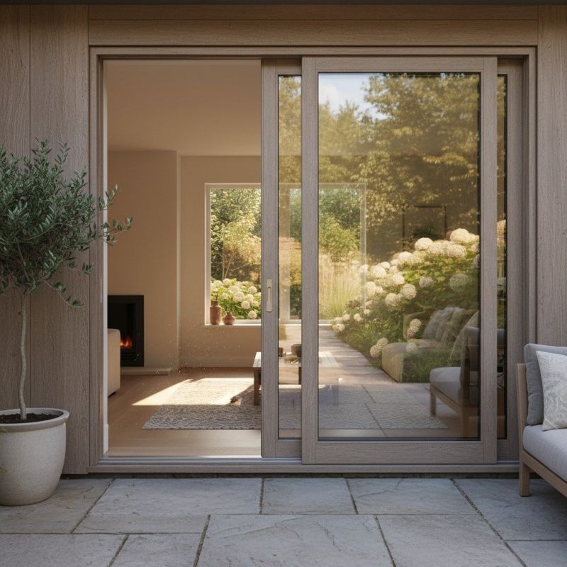 Wood Sliding Door Installation in Overland Park, KS