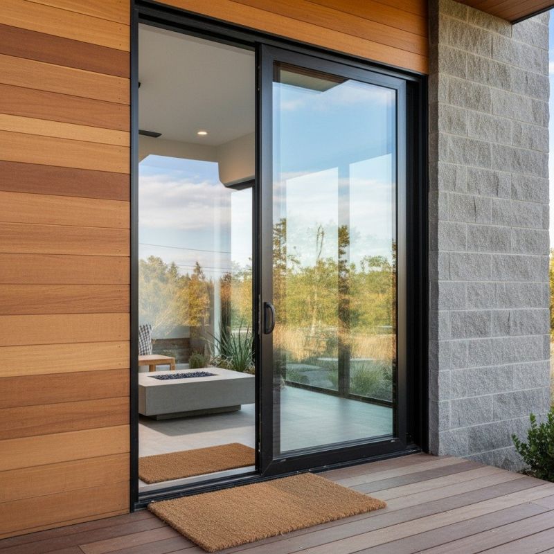 Wood Sliding Door Installation in Cary, NC